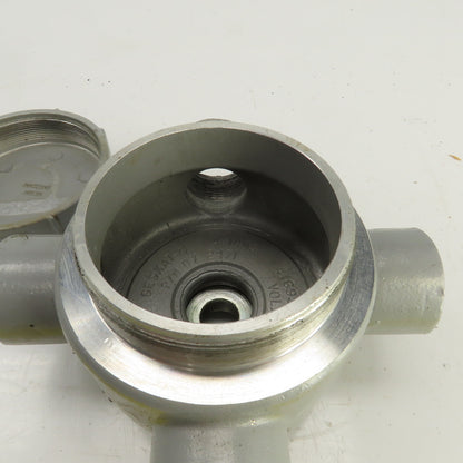Killark GESXAT-4 1-1/4" GES 4-Way Aluminum Conduit Outlet Body
