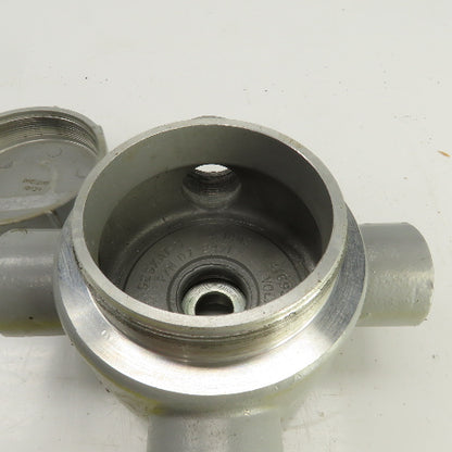 Killark GESXAT-4 1-1/4" GES 4-Way Aluminum Conduit Outlet Body