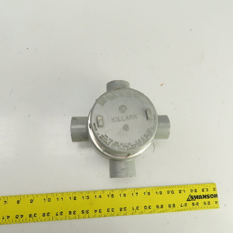 Killark GESXAT-4 1-1/4" GES 4-Way Aluminum Conduit Outlet Body
