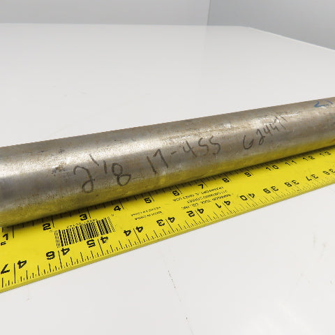 2-1/8" Diameter 17-4 Stainless Steel Non Heat Treated Round Bar Stock 21"