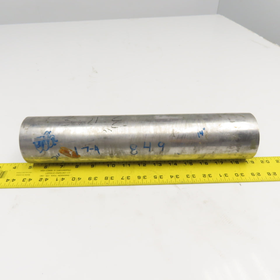 3" Diameter 17-4 Stainless Steel Non Heat Treated Round Bar Stock 13-3/4