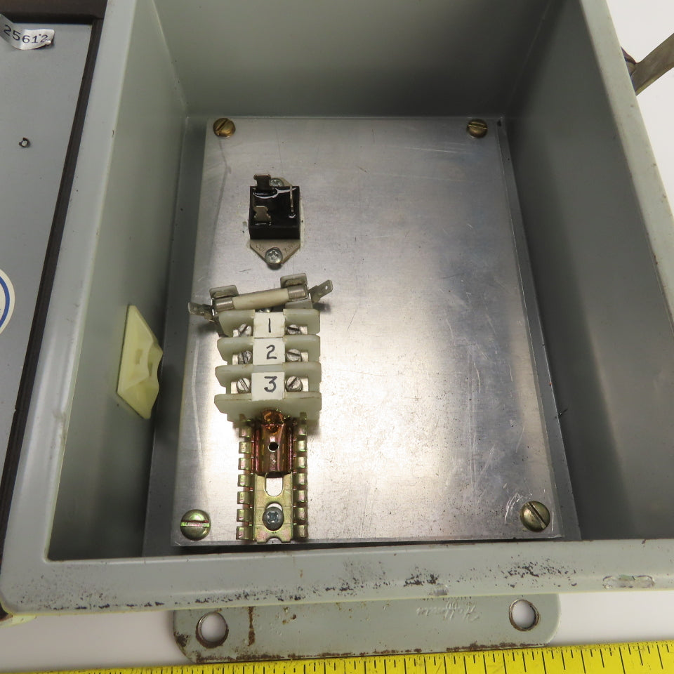Hoffman 8" x 6" x 3-1/2" Electrical Enclosure W/Backplate & Potentiometer