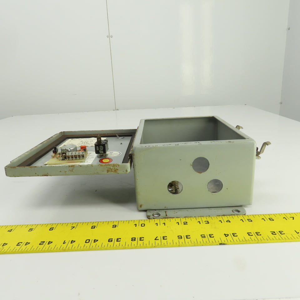 Hoffman 8" x 6" x 3-1/2" Electrical Enclosure W/Backplate & Potentiometer