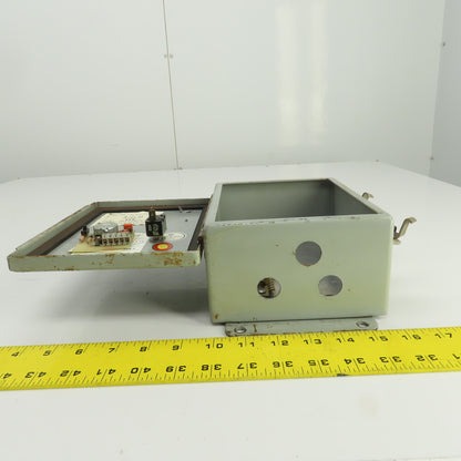 Hoffman 8" x 6" x 3-1/2" Electrical Enclosure W/Backplate & Potentiometer