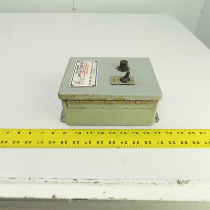 Hoffman 8" x 6" x 3-1/2" Electrical Enclosure W/Backplate & Potentiometer