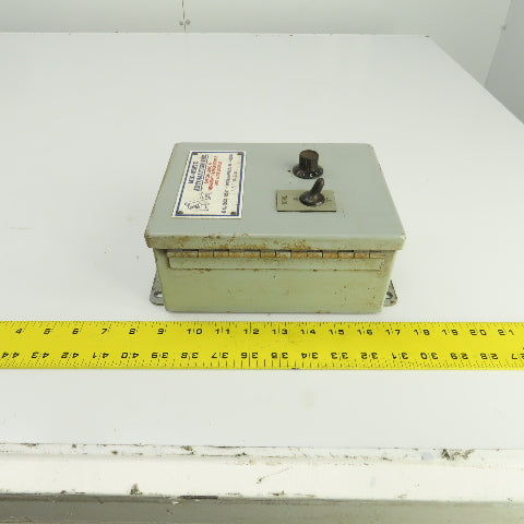 Hoffman 8" x 6" x 3-1/2" Electrical Enclosure W/Backplate & Potentiometer