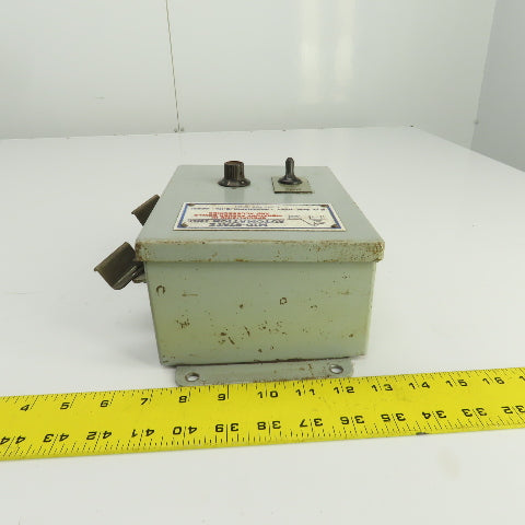 Hoffman 8" x 6" x 3-1/2" Electrical Enclosure W/Backplate & Potentiometer