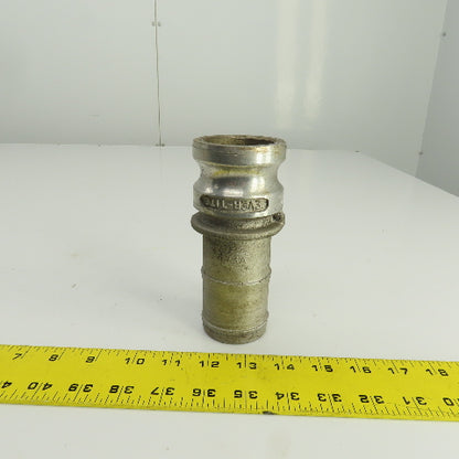 Ever-Tite MS-27021-11 2E Aluminum Cam & Groove Coupling 2" Barb x Camlock