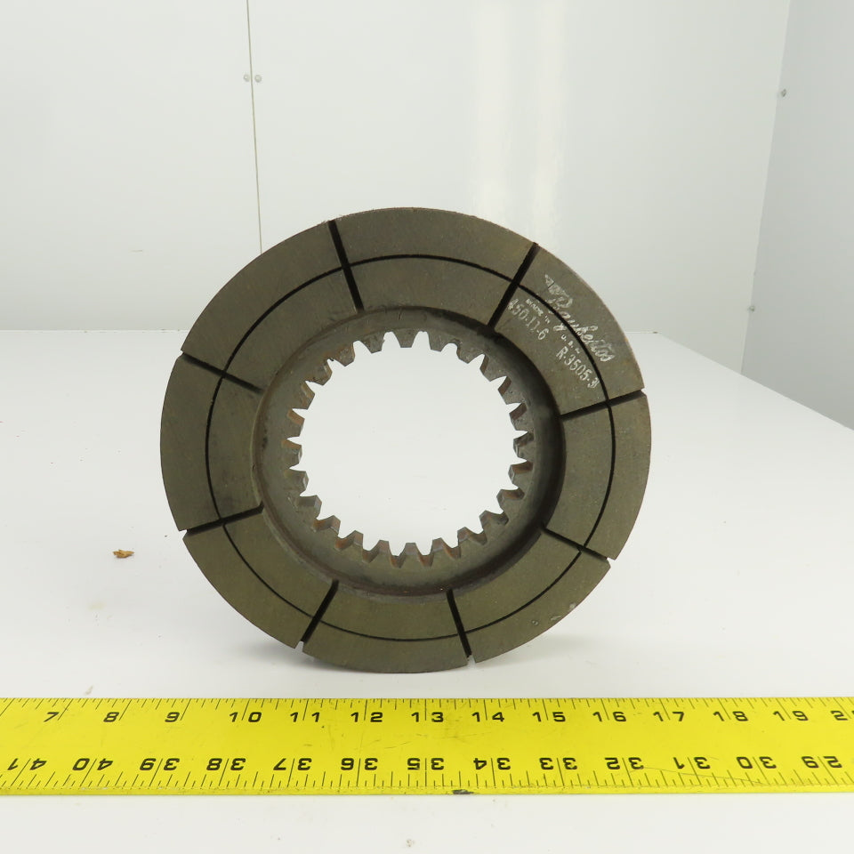 Raybestos 450-11-6 R-3505-3 Brake Pad 8-1/8" OD x 1-3/8" Thick 24 Tooth Bore