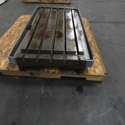 47" x 25" T-Slot Coolant Flood Work Holding Table