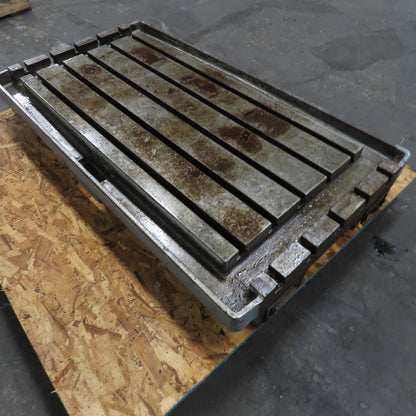 47" x 25" T-Slot Coolant Flood Work Holding Table
