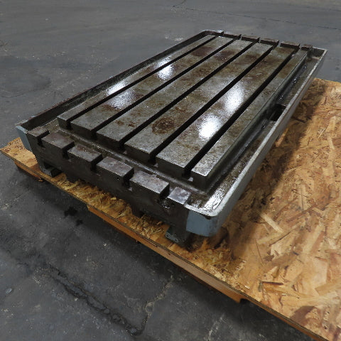 47" x 25" T-Slot Coolant Flood Work Holding Table