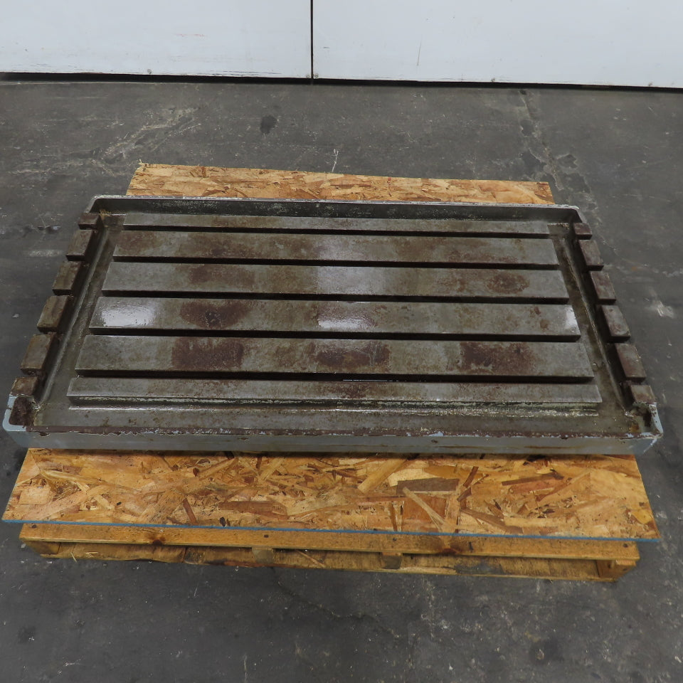 47" x 25" T-Slot Coolant Flood Work Holding Table