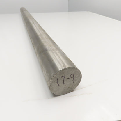 2-5/8" Diameter 17-4 Stainless Steel Non Heat Treated Round Bar Stock 48"