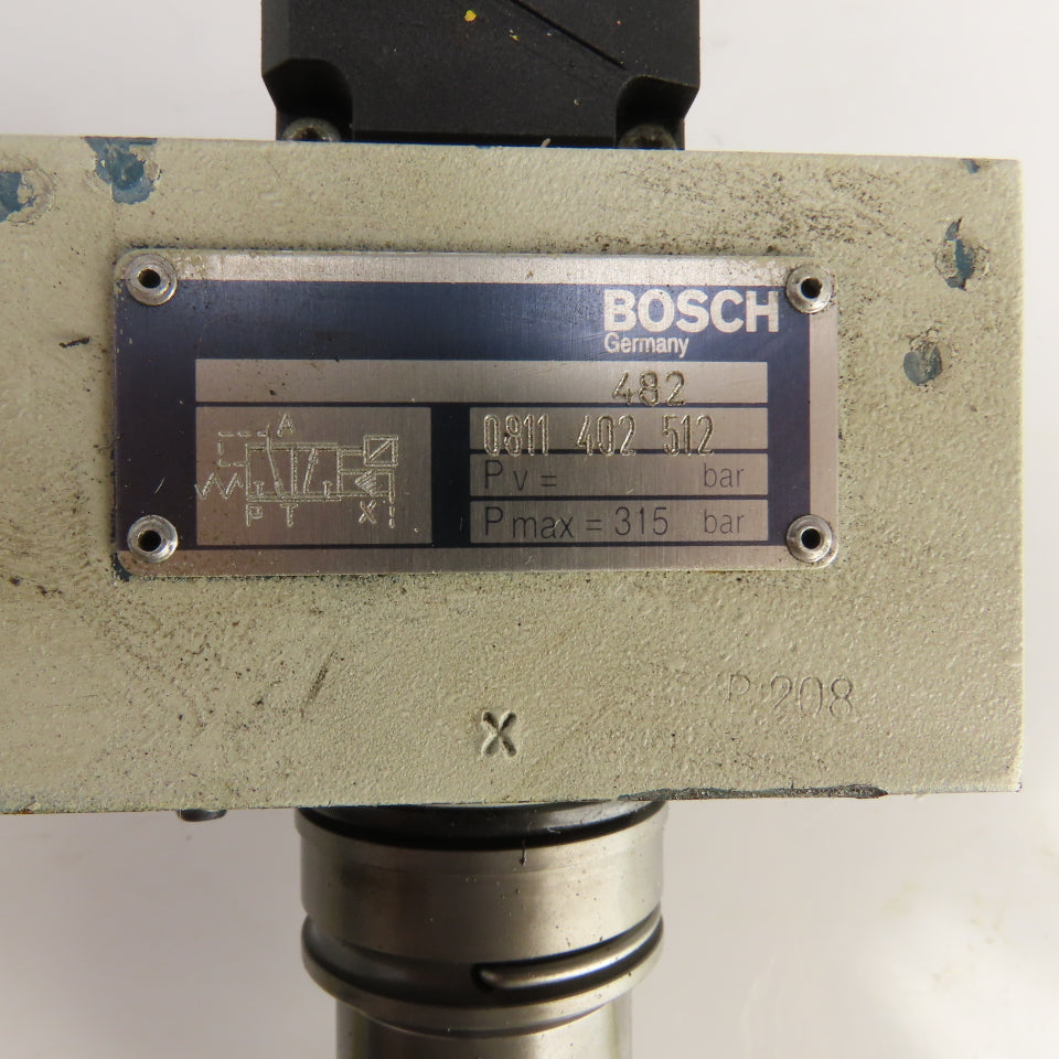 Bosch 0811-402-512 0811 402 512 Hydraulic Proportional Control Valve 315 Bar
