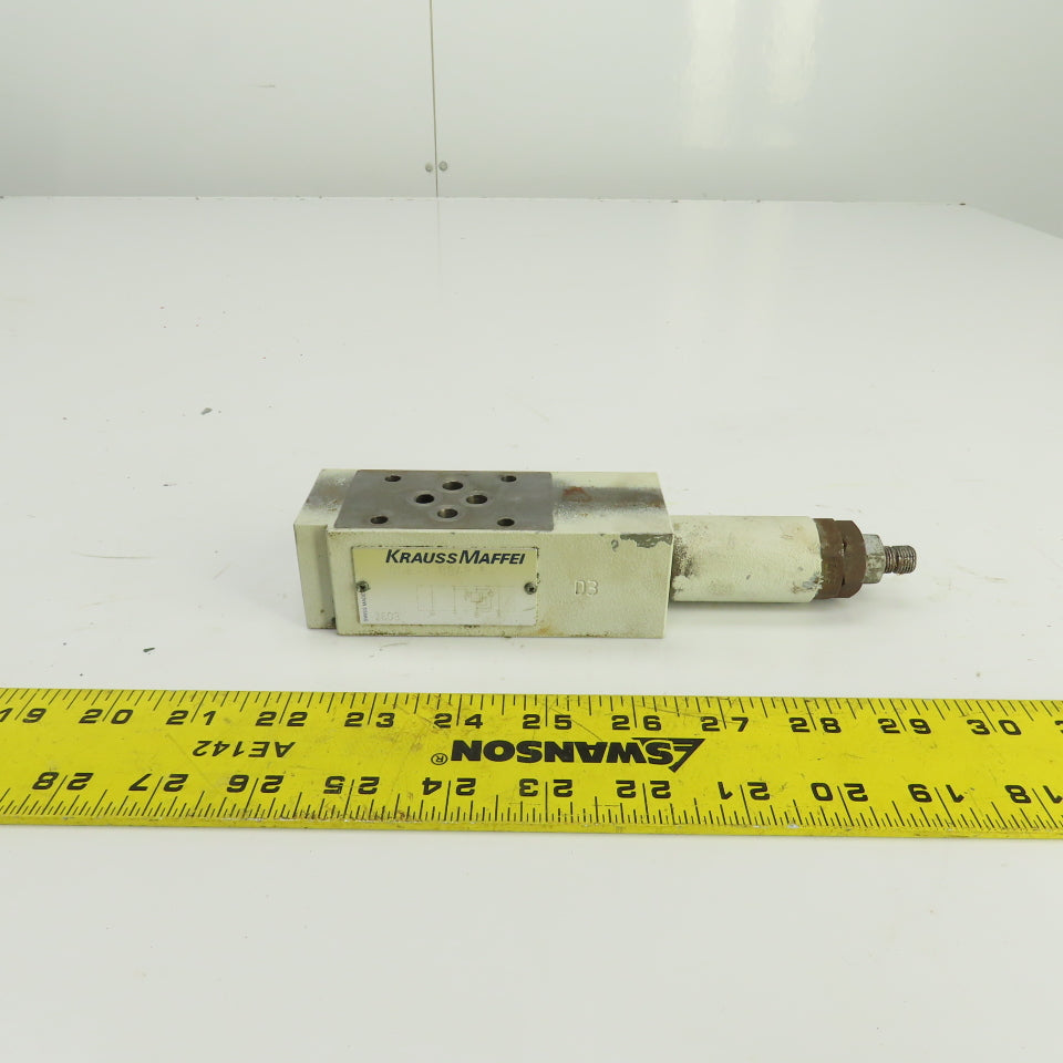 Krauss Maffei SDDB-3-BBAR-6-SL Hydraulic Pressure Sequence Valve
