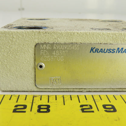 Krauss Maffei R900905455 Hydraulic Control Valve Cover