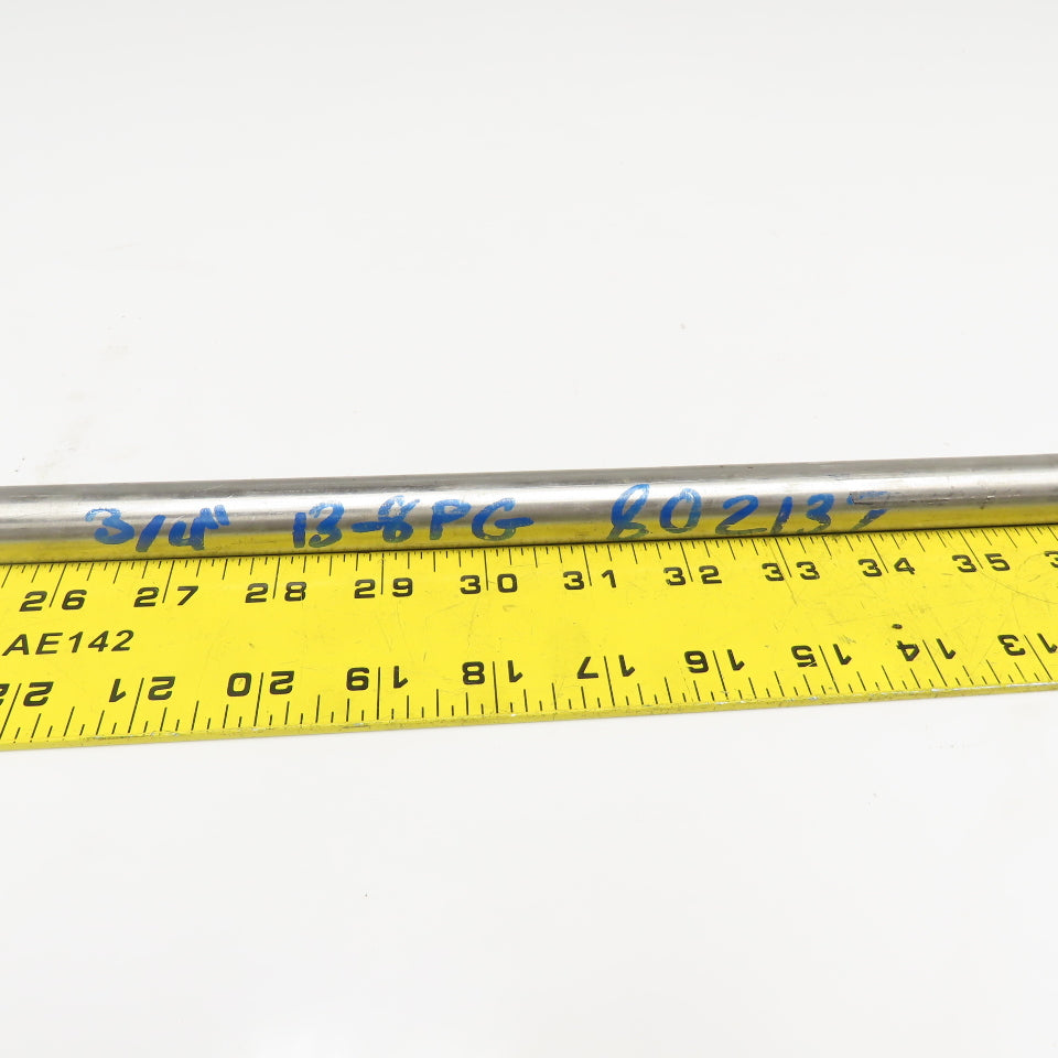 3/4" Diameter 13-8 PG Stainless Steel Non Heat Treated Round Bar Stock 23"