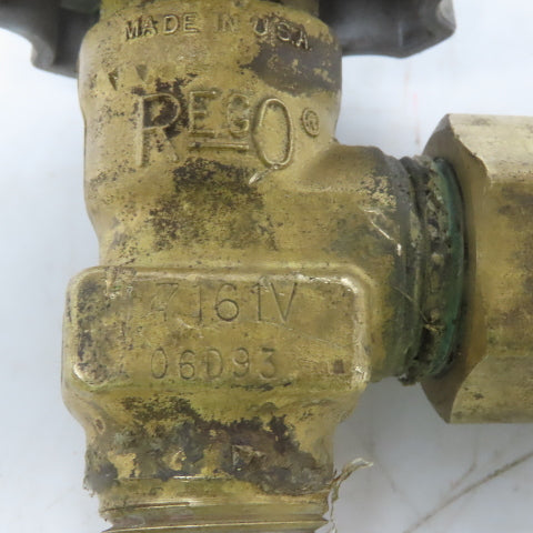 Rego 7151V Line Station Shut off Valve W/Cap & Chain Fuel