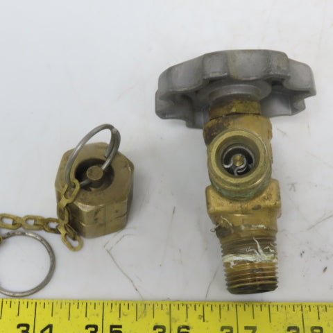 Rego 7151V Line Station Shut off Valve W/Cap & Chain Fuel