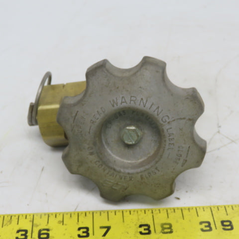 Rego 7151V Line Station Shut off Valve W/Cap & Chain Fuel