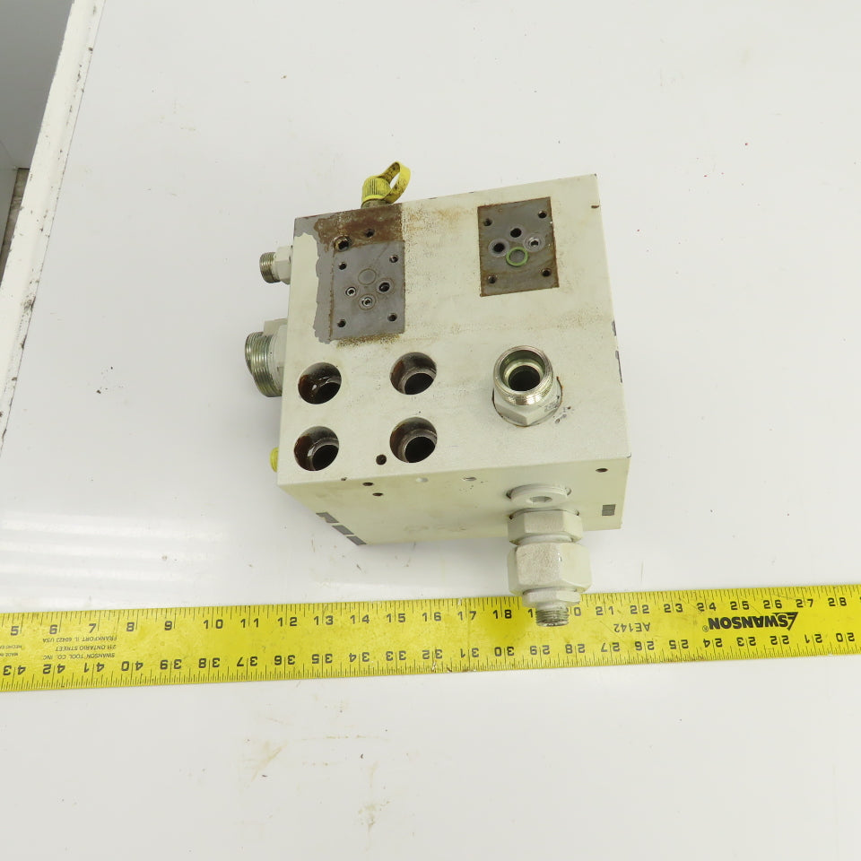 Krauss Maffei 2020736 213402 Hydraulic Multiport Valve Manifold Assembly
