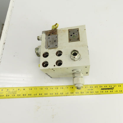 Krauss Maffei 2020736 213402 Hydraulic Multiport Valve Manifold Assembly