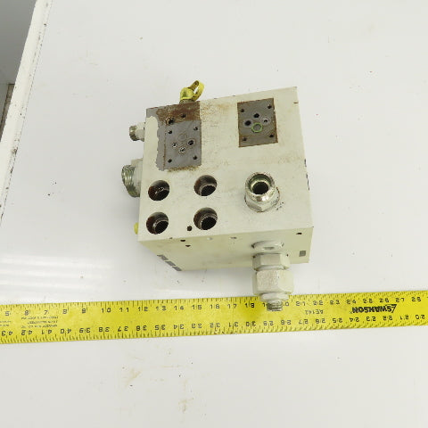 Krauss Maffei 2020736 213402 Hydraulic Multiport Valve Manifold Assembly