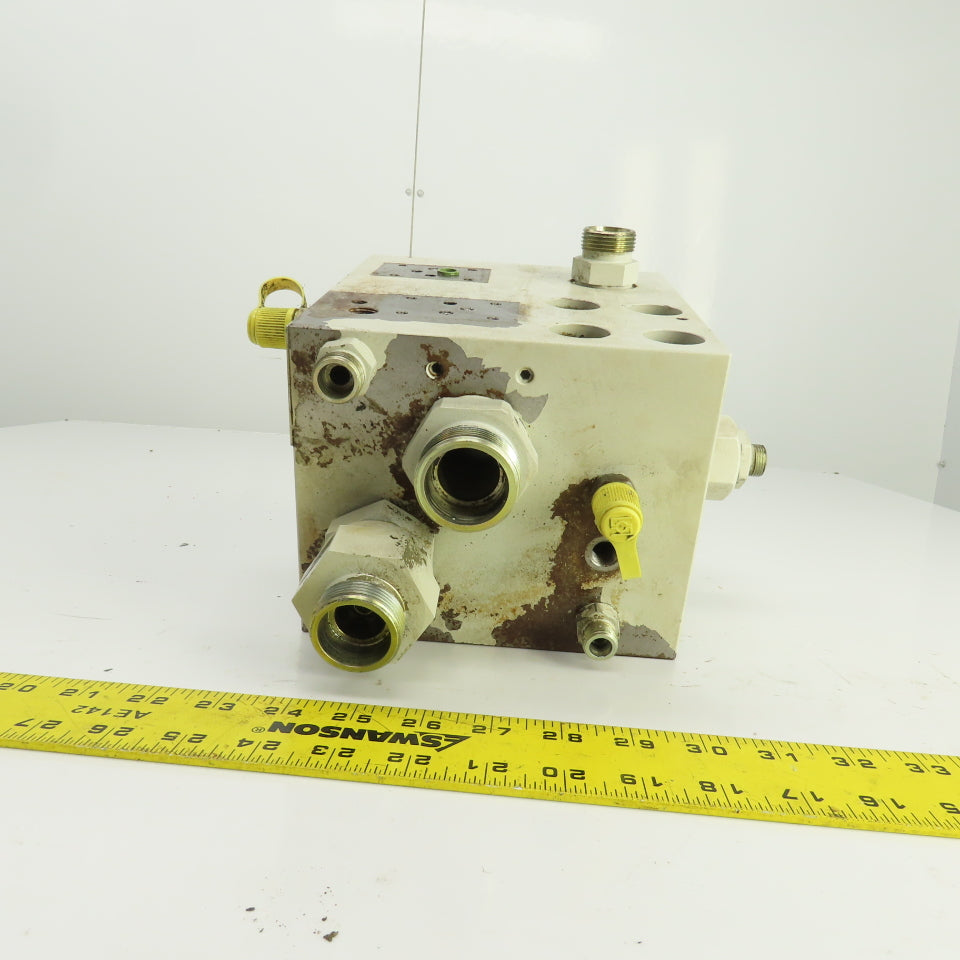 Krauss Maffei 2020736 213402 Hydraulic Multiport Valve Manifold Assembly