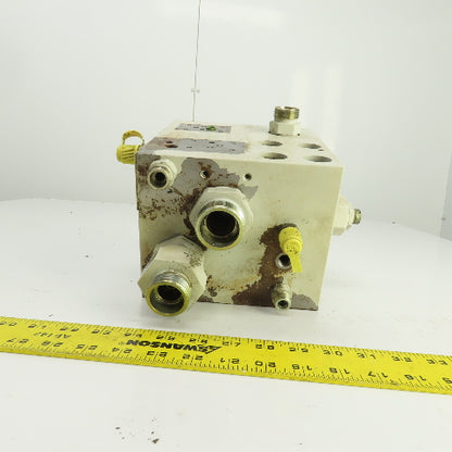 Krauss Maffei 2020736 213402 Hydraulic Multiport Valve Manifold Assembly