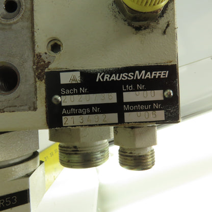 Krauss Maffei 2020736 213402 Hydraulic Multiport Valve Manifold Assembly
