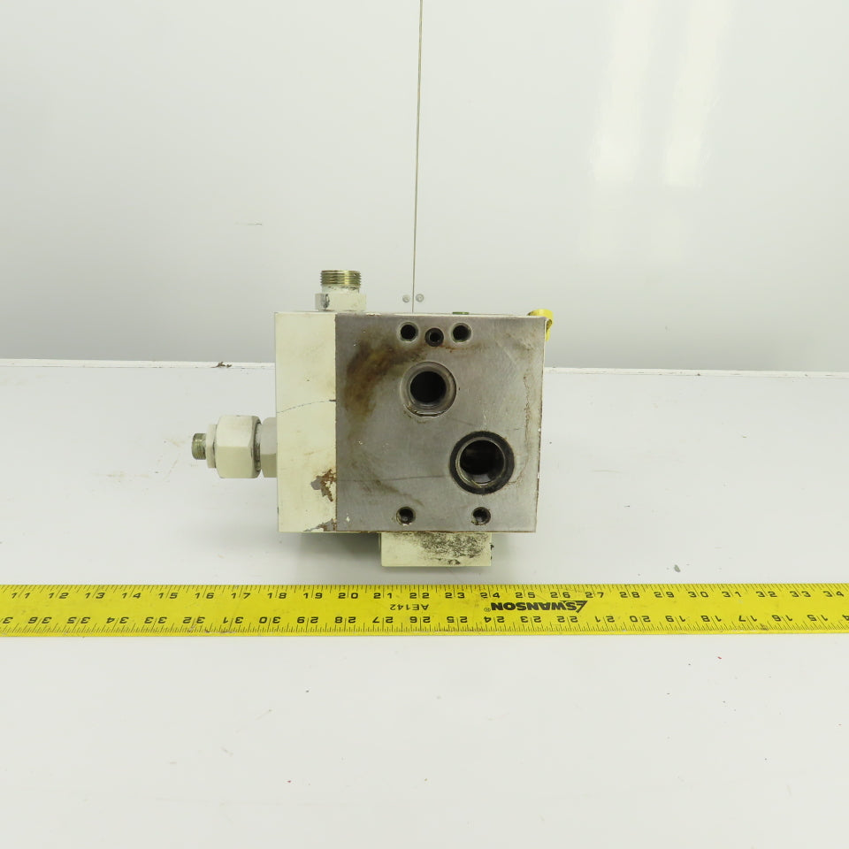 Krauss Maffei 2020736 213402 Hydraulic Multiport Valve Manifold Assembly