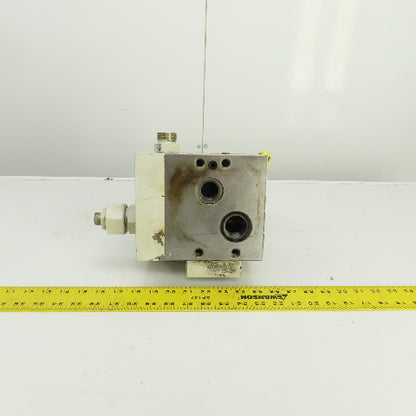 Krauss Maffei 2020736 213402 Hydraulic Multiport Valve Manifold Assembly