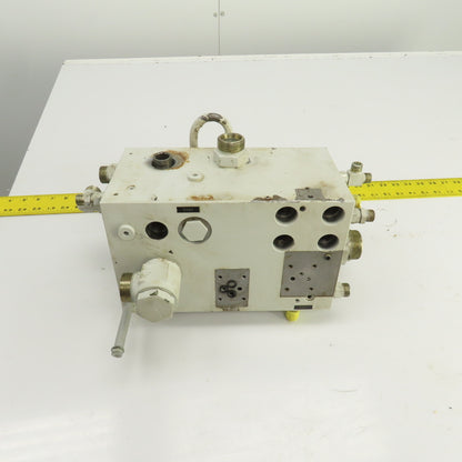 Krauss Maffei 8175757 213491 Hydraulic Multiport Valve Manifold Assembly