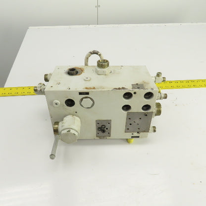 Krauss Maffei 8175757 213491 Hydraulic Multiport Valve Manifold Assembly