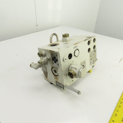 Krauss Maffei 8175757 213491 Hydraulic Multiport Valve Manifold Assembly