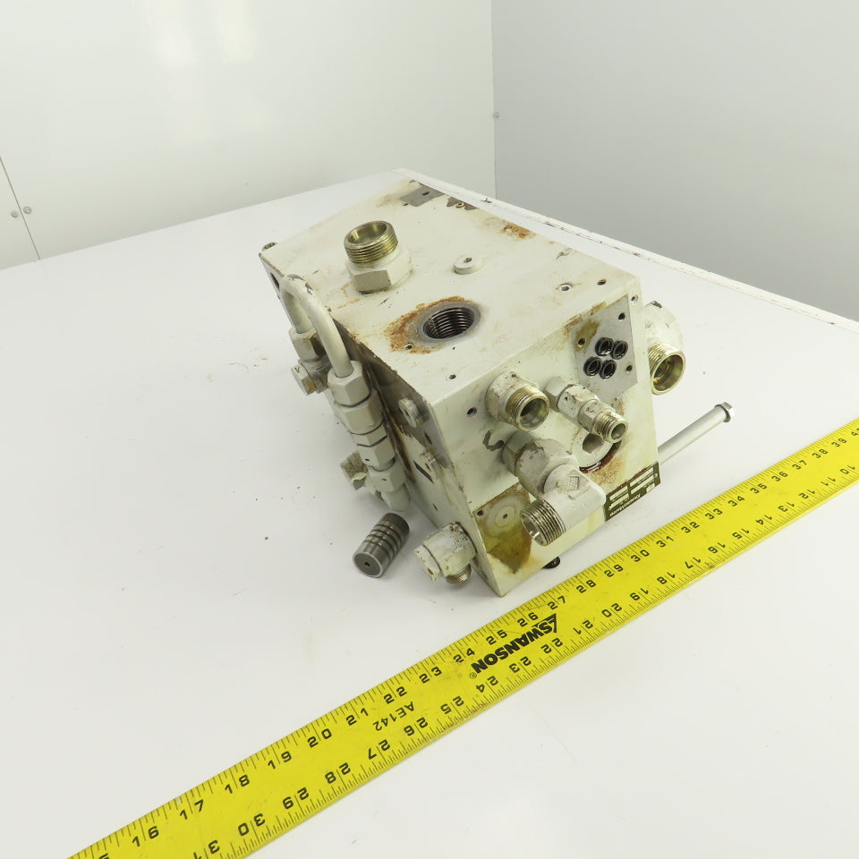 Krauss Maffei 8175757 213491 Hydraulic Multiport Valve Manifold Assembly