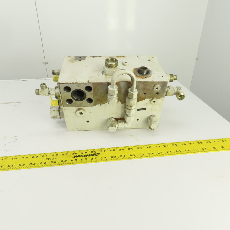 Krauss Maffei 8175757 213491 Hydraulic Multiport Valve Manifold Assembly