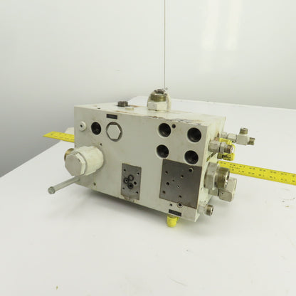 Krauss Maffei 8175757 213491 Hydraulic Multiport Valve Manifold Assembly
