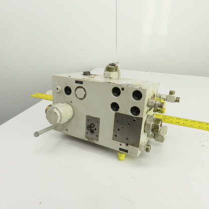 Krauss Maffei 8175757 213491 Hydraulic Multiport Valve Manifold Assembly