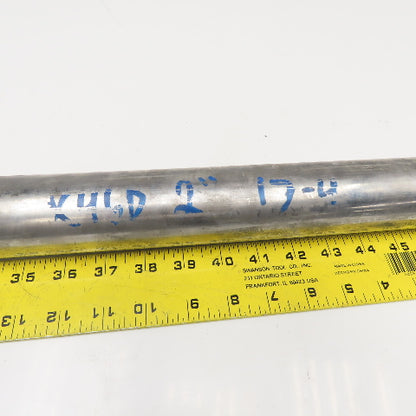 2" Diameter 17-4 Stainless Steel Non Heat Treated Round Bar Stock 21"