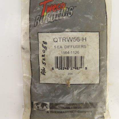Tweco QTRW56-H 1564-1126 Gas Diffusers Lot Of 5