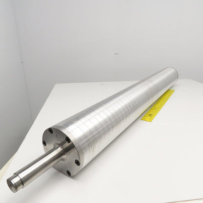 6" x 47-1/2" Face Stainless Steel Chill Water Heat Transfer Roller 59-1/2" OAL