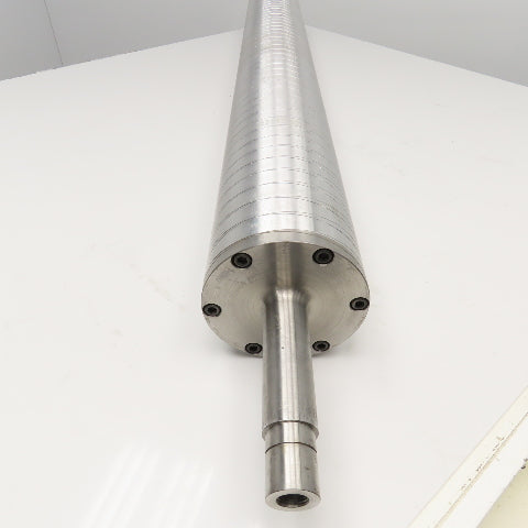 6" x 47-1/2" Face Stainless Steel Chill Water Heat Transfer Roller 59-1/2" OAL