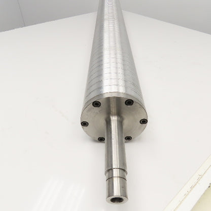 6" x 47-1/2" Face Stainless Steel Chill Water Heat Transfer Roller 59-1/2" OAL