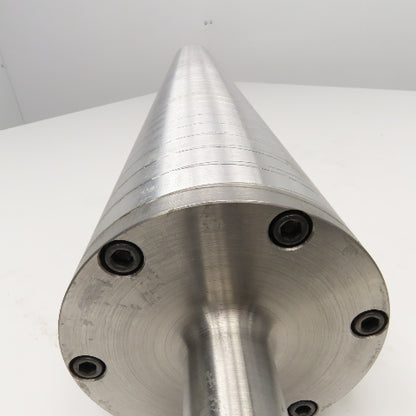 6" x 47-1/2" Face Stainless Steel Chill Water Heat Transfer Roller 59-1/2" OAL