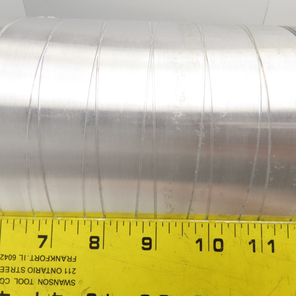 6" x 47-1/2" Face Stainless Steel Chill Water Heat Transfer Roller 59-1/2" OAL