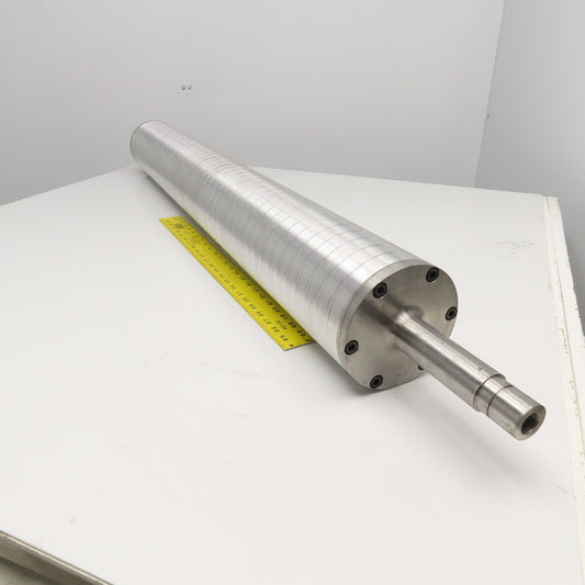 6" x 47-1/2" Face Stainless Steel Chill Water Heat Transfer Roller 59-1/2" OAL