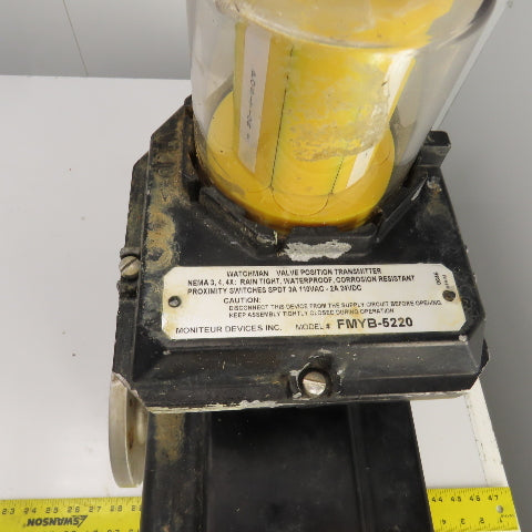 Sharpe Style Pneumatic Valve Actuator With 3" Stainless Steel Valve 3-Way