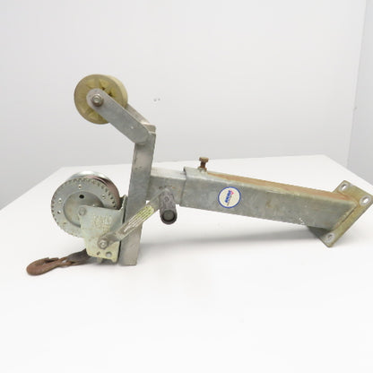 Shelby 5404 1200Lbs Dock Mount Boat Trailer Hand Winch 18' Line